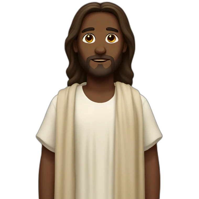 jesus with dark skin emoji