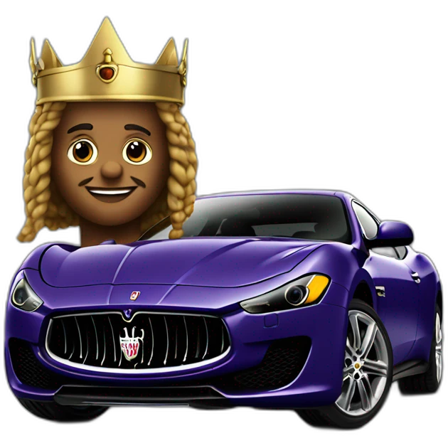 Vinking dans une Maserati emoji