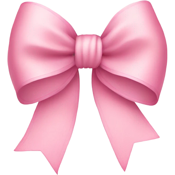 light pink bow on light pink bow emoji
