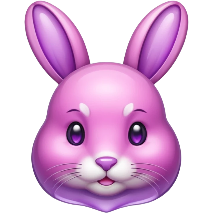  crystallized bunny pink emoji