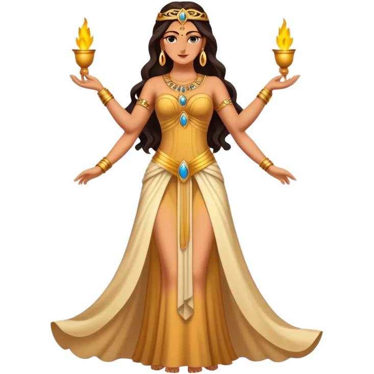fullbody attractive goddess Inanna emoji