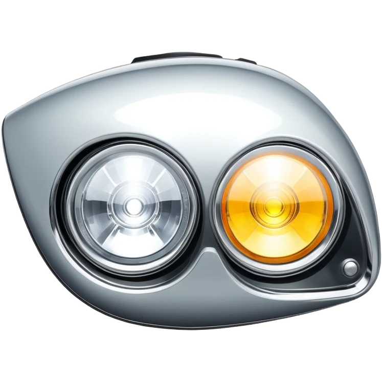 A car headlight emoji