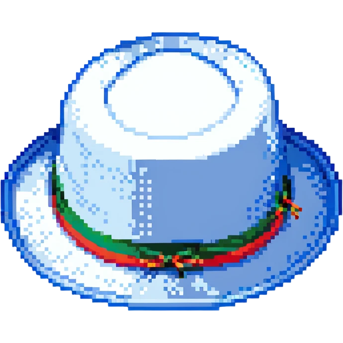 Синяя панамка со шнурком, no background emoji