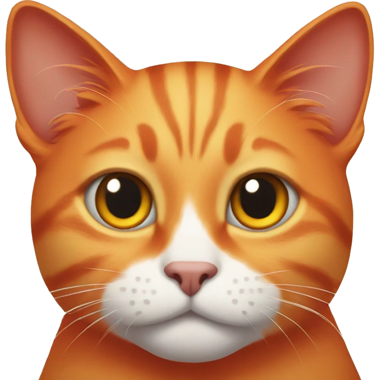 orange and red cat emoji