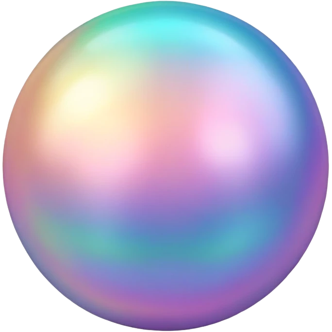 Iridescent pastel ball  emoji