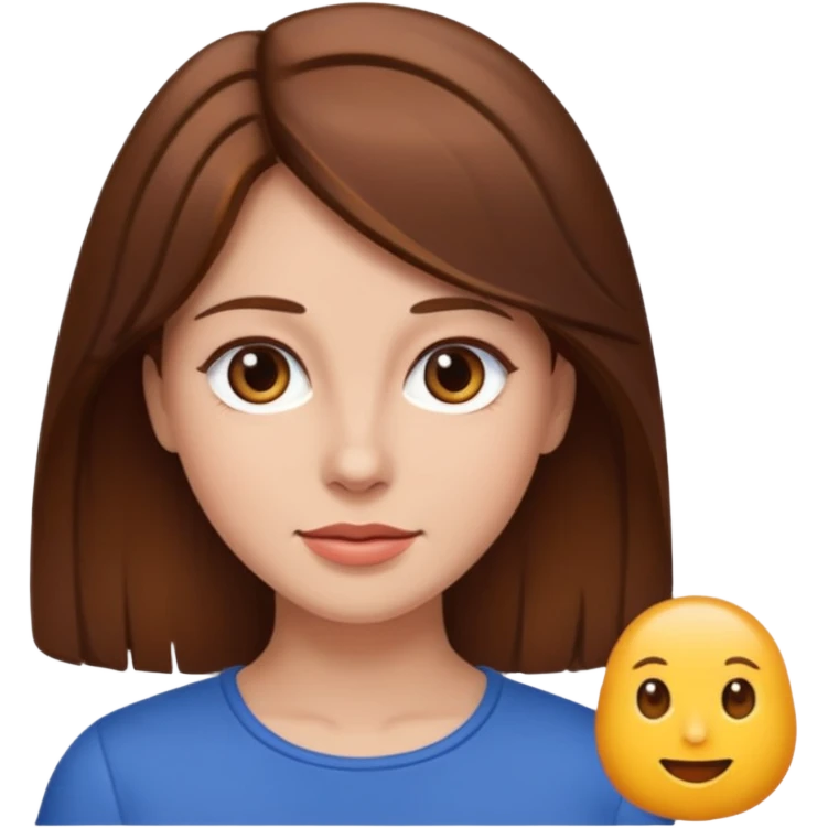 person woman brownhair fullbody emoji
