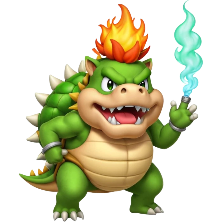 Bowser farting emoji