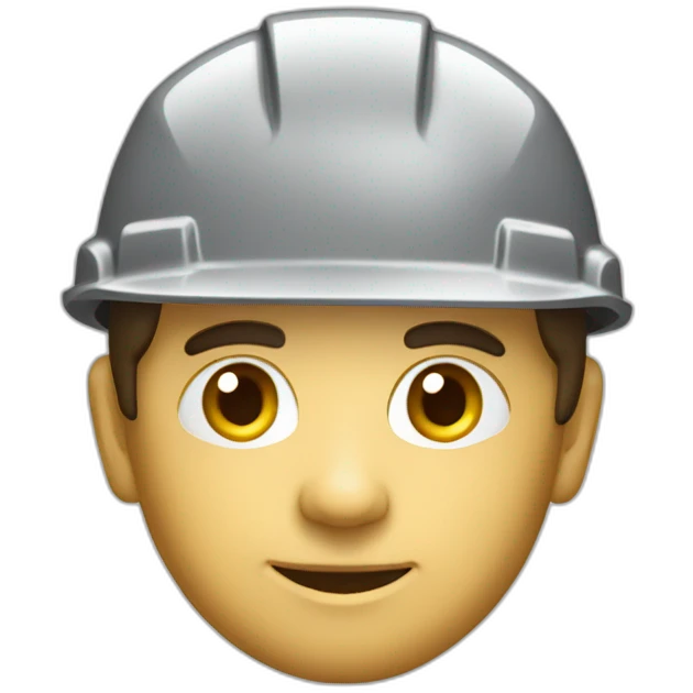 Plâtrier au chantier emoji