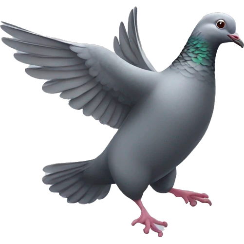 Dancing pigeon emoji