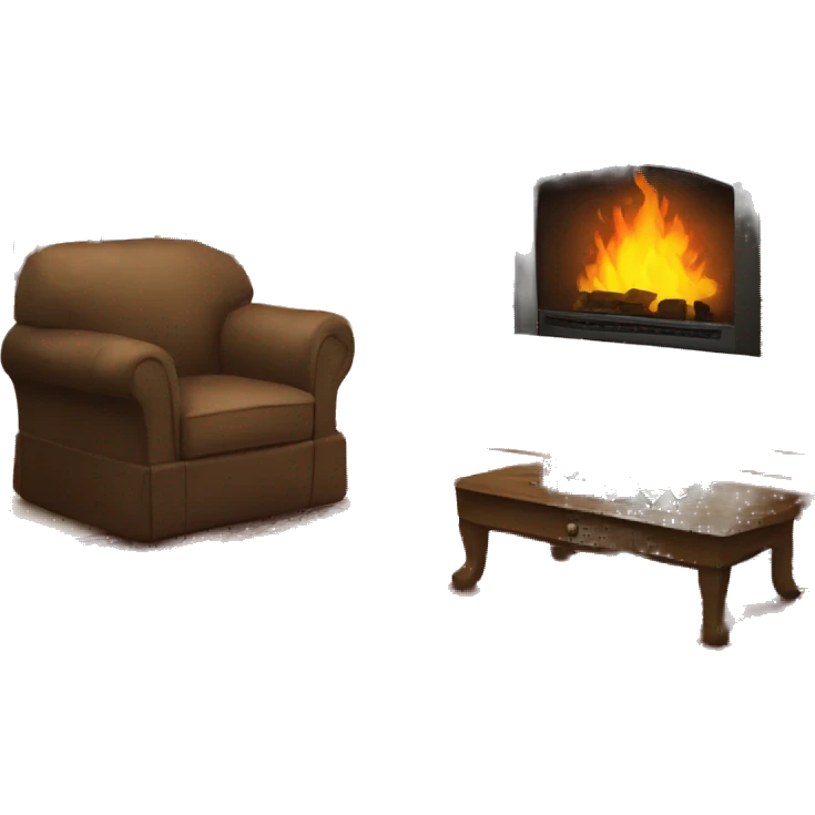 The night before Christmas fireplace emoji