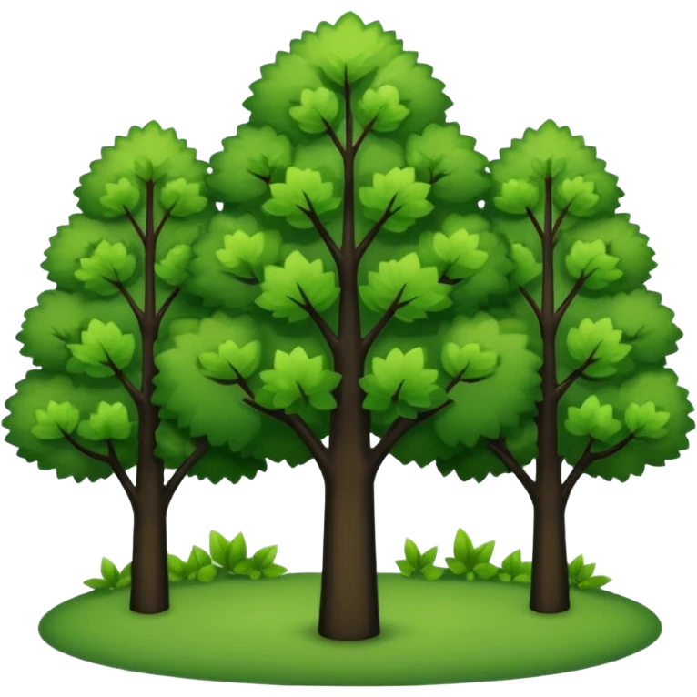 In our hometown, there’s plenty of trees emoji