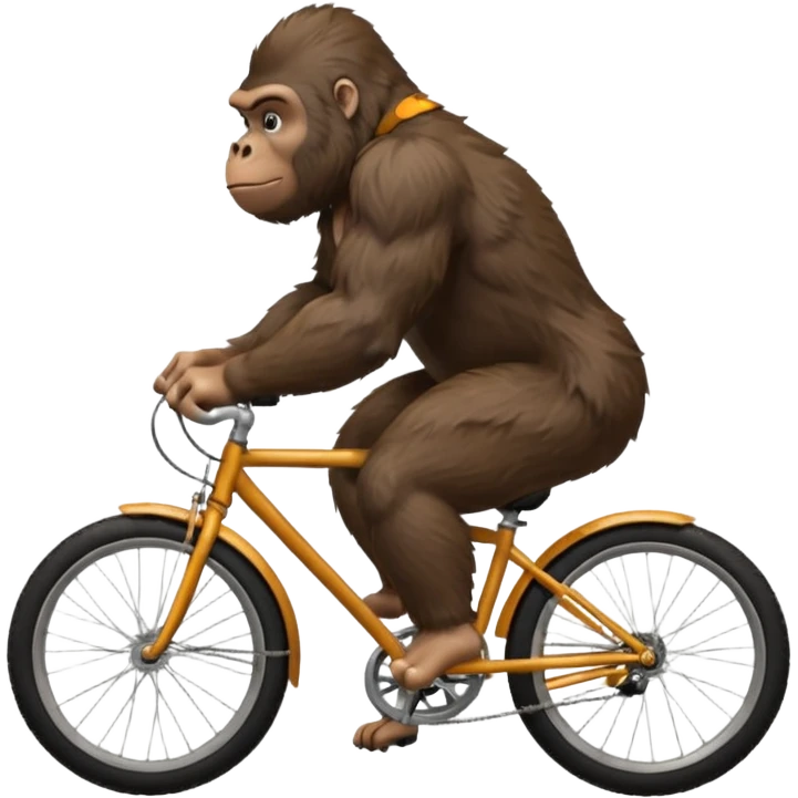 Gorilla on a bike  emoji