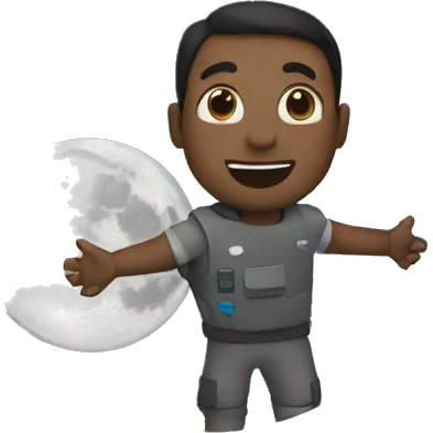 around the moon emoji