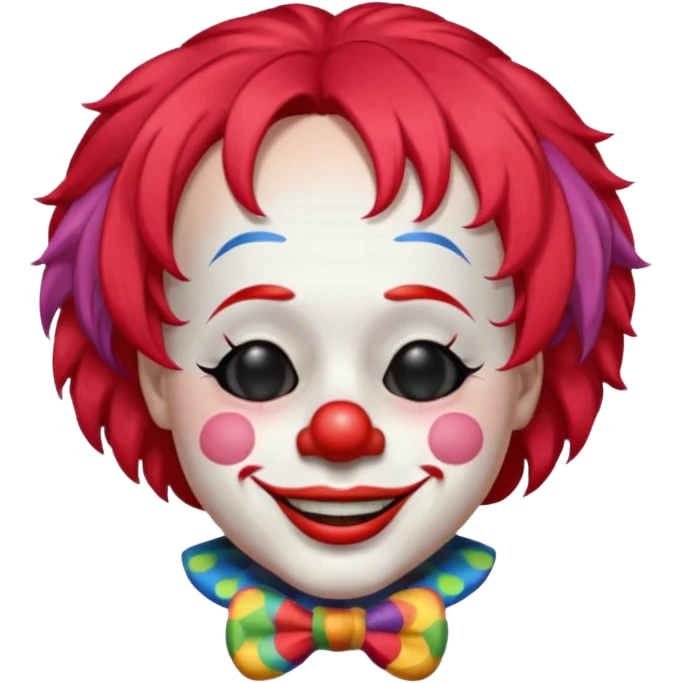 Clown  closed eyes  emoji