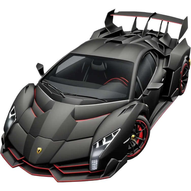 One of one Lamborghini VENENO MAT BLACK ONLY  emoji