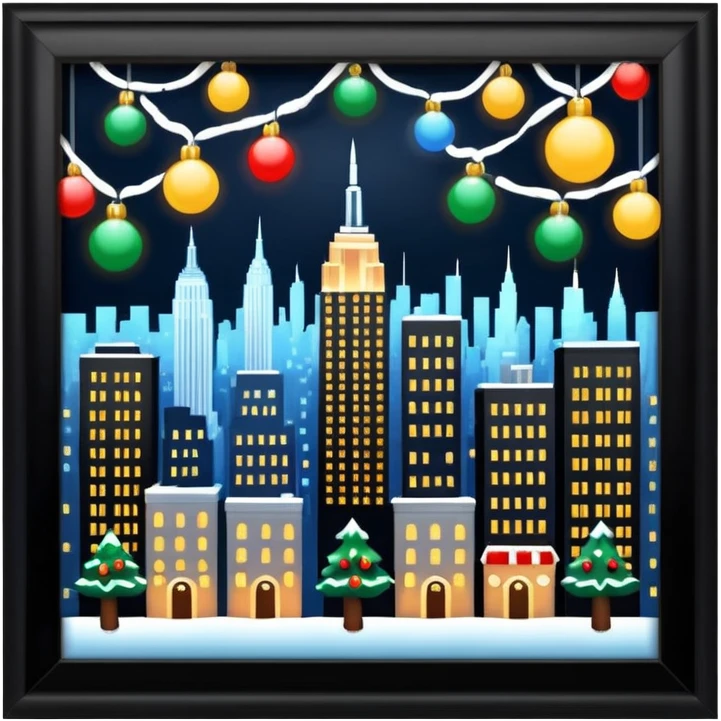 New York during Christmas  emoji