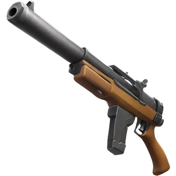 Fortnite character with gun  emoji