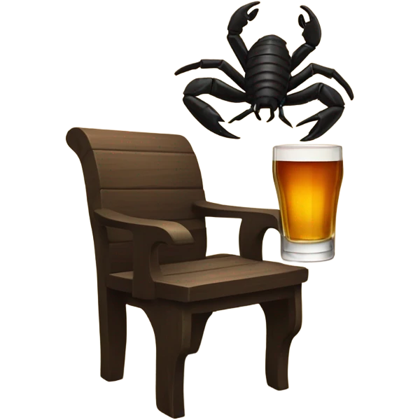 scorpion drinks whiskey in the church  emoji