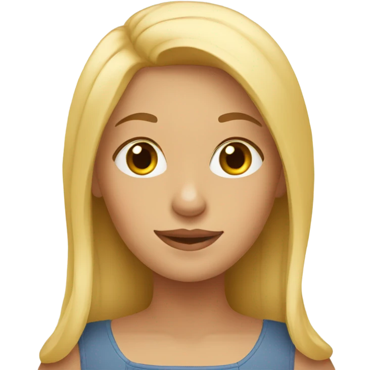 Blond girl with dachshund  emoji