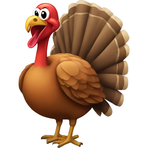 Turkey singing emoji