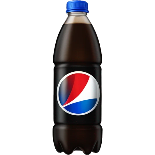 Pepsi max bottle with the black design emoji