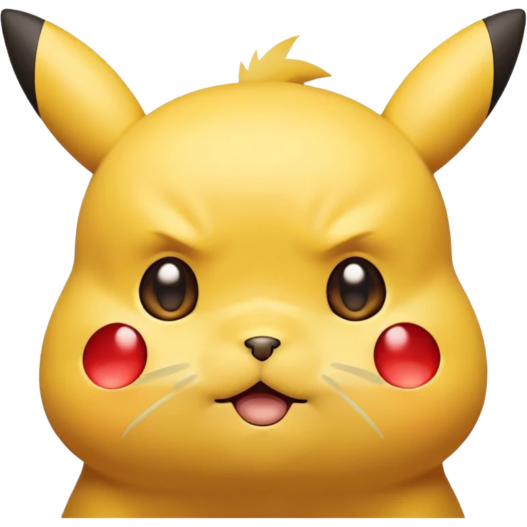 Pikachu Sad 3Face emoji