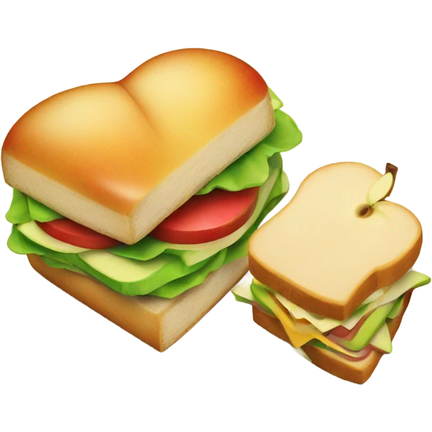 🍎+🥪 emoji