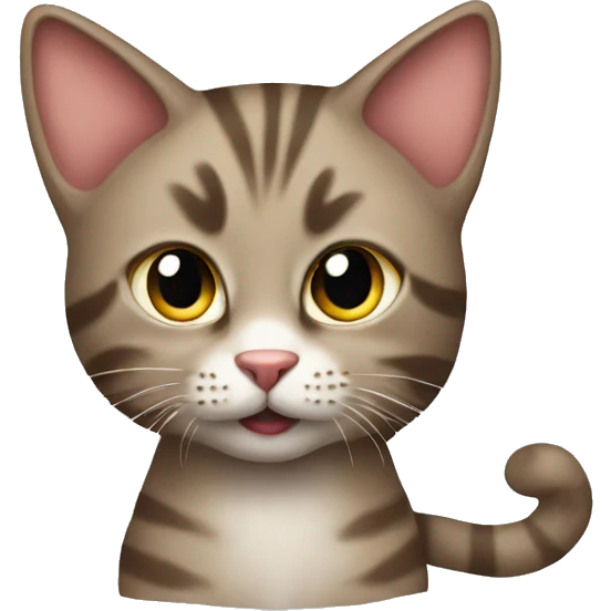 Cat playing pia k emoji