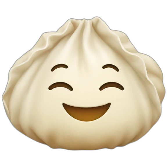 Dumpling smiling emoji