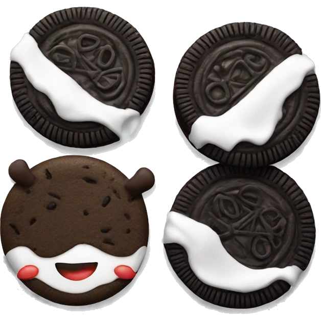 Oreo cookies with pepper emoji