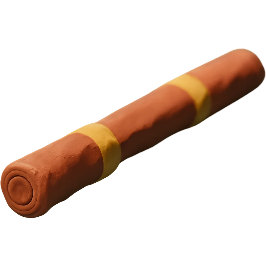 claymation style stick emoji
