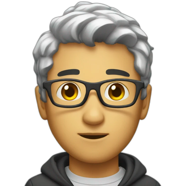 persona sacandose foto emoji