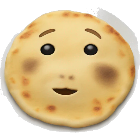 Pupusas on a plate emoji