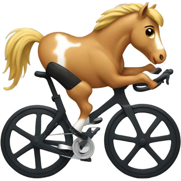 Show pony on a peloton emoji