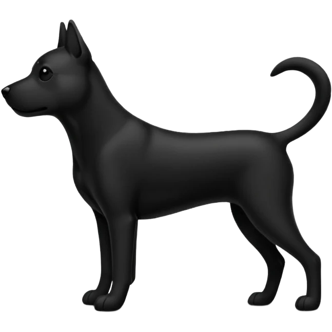 dog silhouette emoji