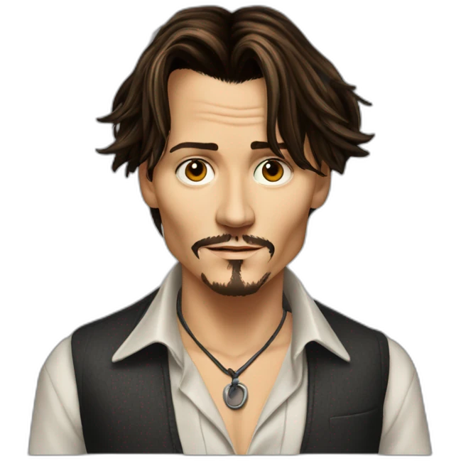 Johnny Depp jeune emoji