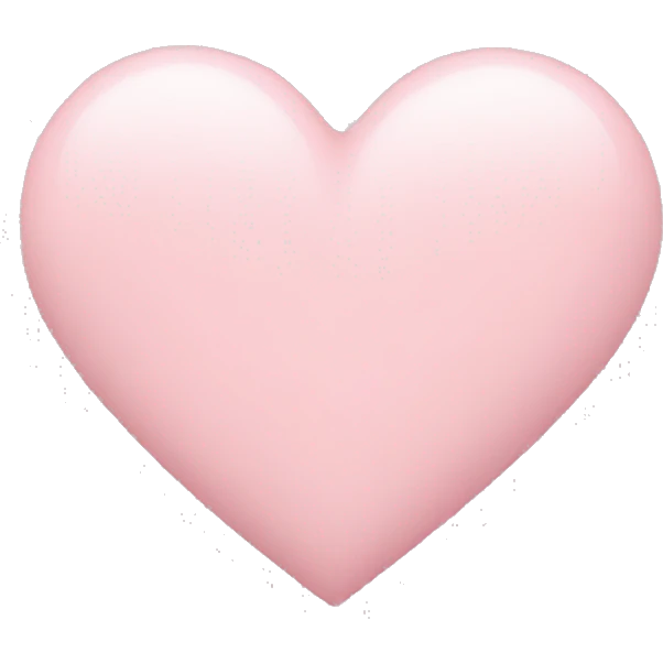 pastel pink heart emoji
