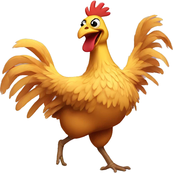 Dancing chicken  emoji