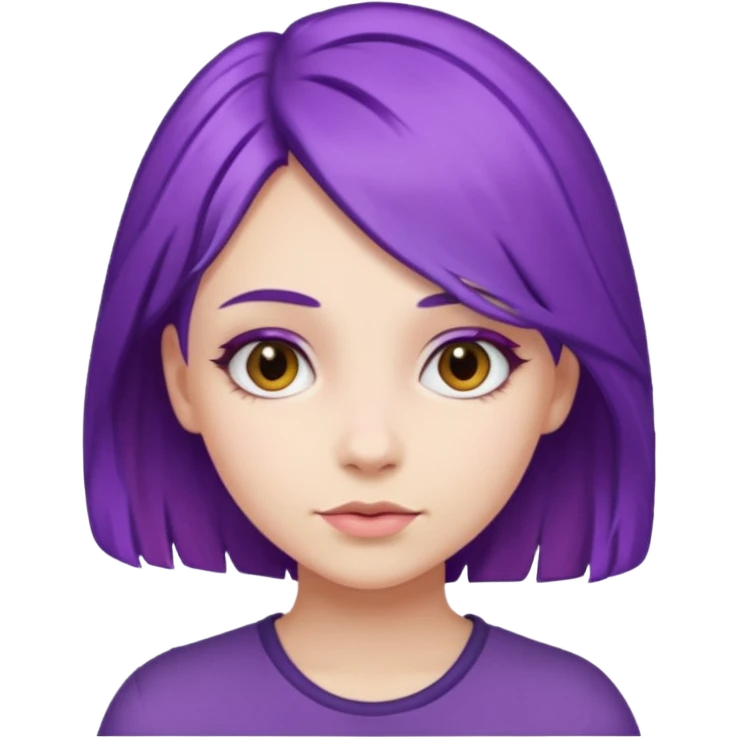 Girl purple emoji