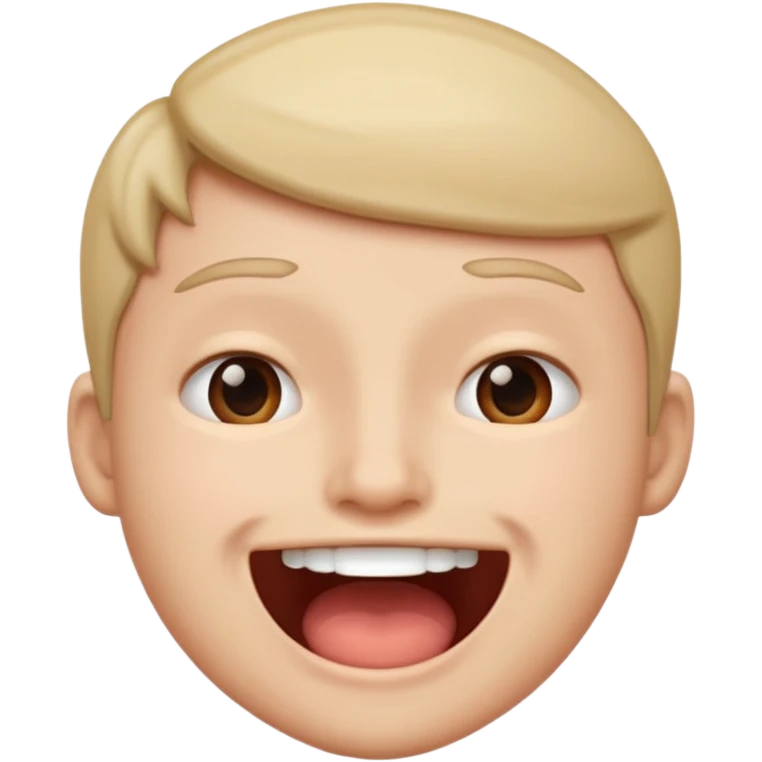 Face doing an awkward smile opening only one side of their mouth  emoji