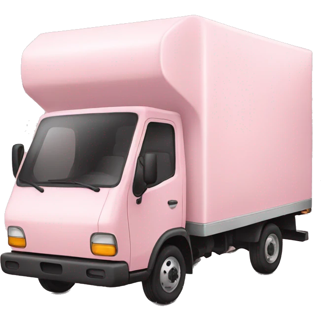 light pink delivery truck emoji