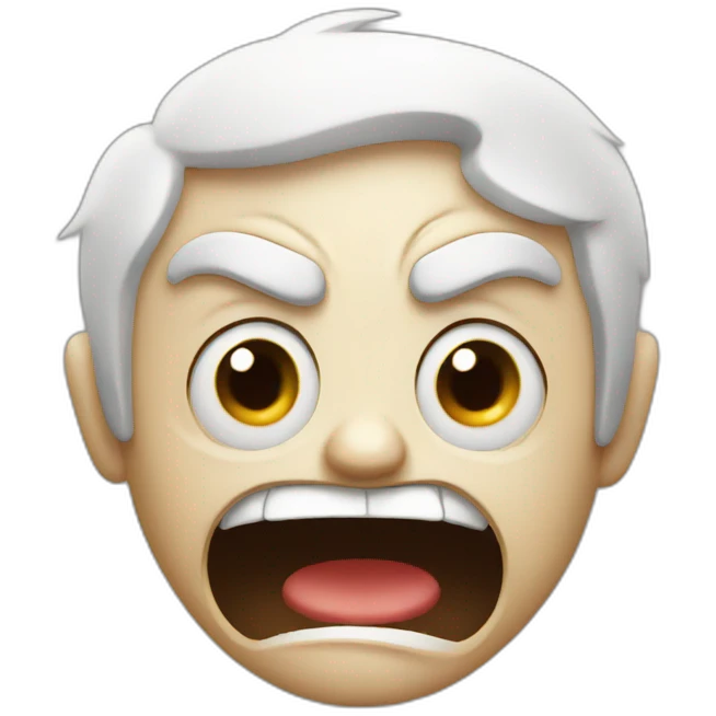 angry but happy face emoji