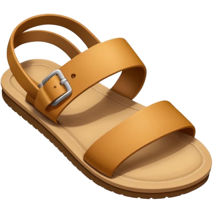 Create a emoji with sandle on hand, a smiley face  emoji