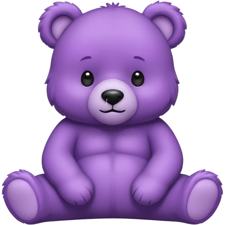 Purple colored bear 🐻  emoji