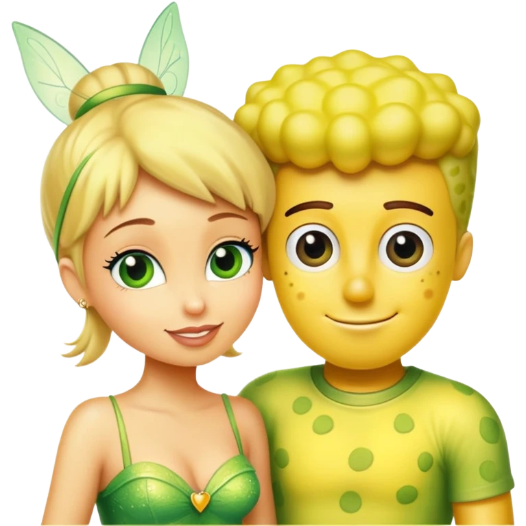 Campanita bob spongs enamorada emoji