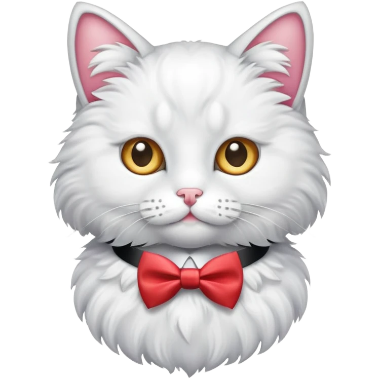 Gato y moño emoji