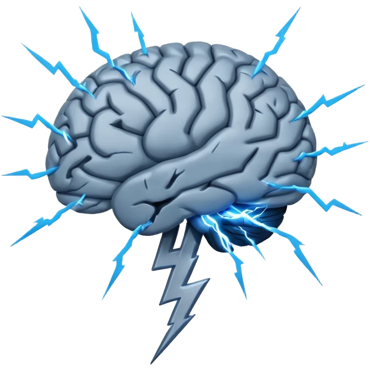 brain with lighting bolt emoji