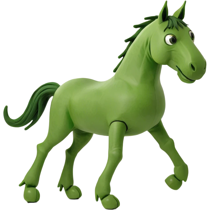 horse with cat legs  emoji