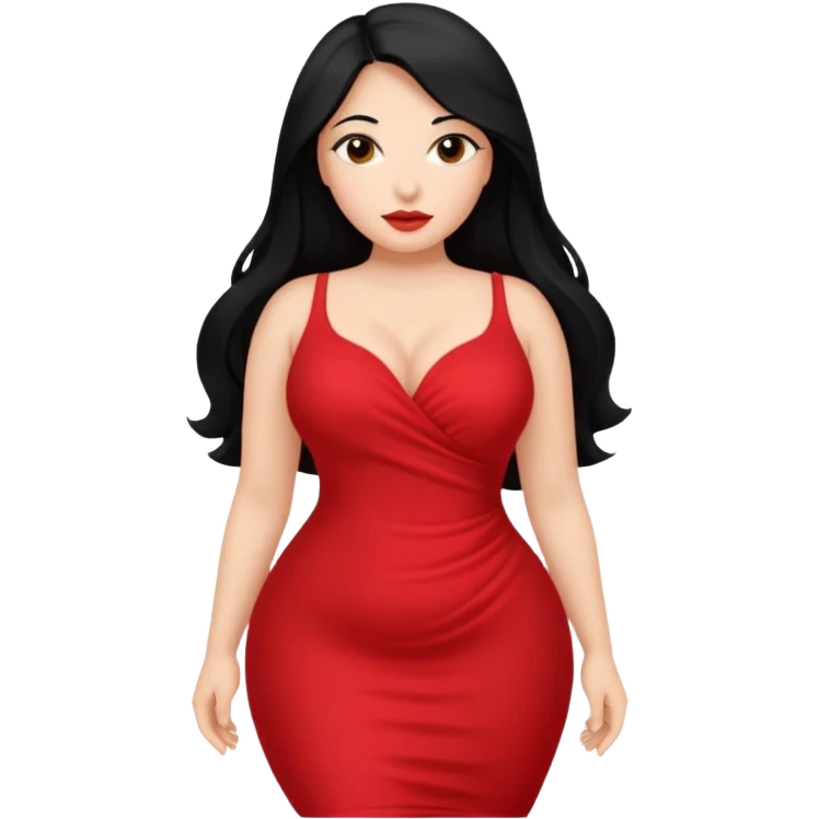 Curvy latina woman with long back hair masturbating  emoji
