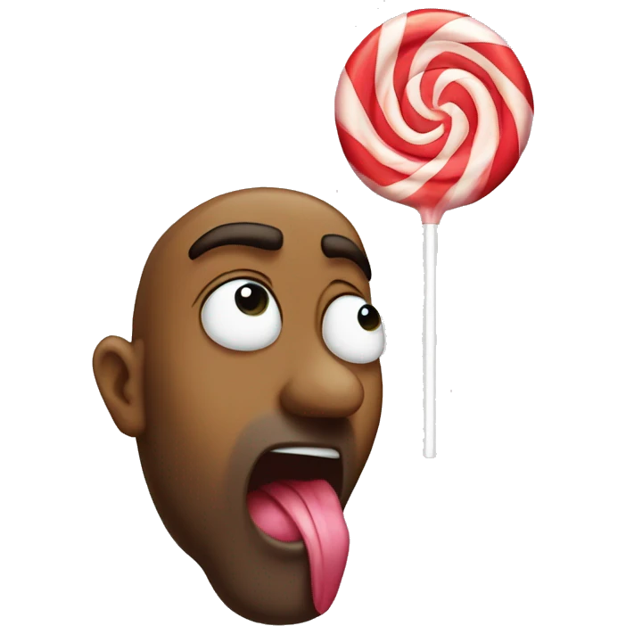 Dude sucking a lollipop  emoji